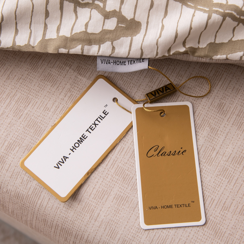 Комплект постельного белья Делюкс Сатин 100% хлопок на резинке LR625