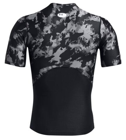 Теннисная футболка Under Armour HeatGear IsoChill Printed Short Sleeve - black/white