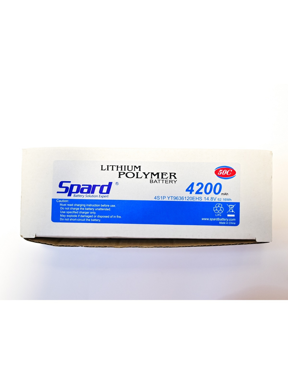 Аккумулятор Li-Po Spard 4200mAh, 14.8V, 50C,  XT60,  Hardcase для автомоделей 1/10, 1/8