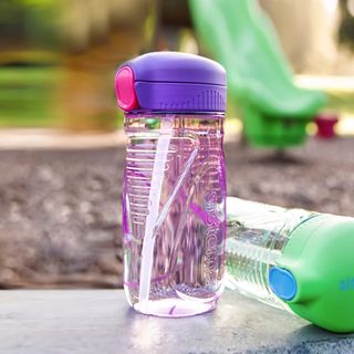Бутылка для воды с трубочкой Sistema &quot;Hydrate&quot;, Тритан, 520 мл, цвет Фиолетовый