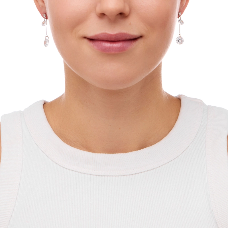 Серьги Двойной Кристалл