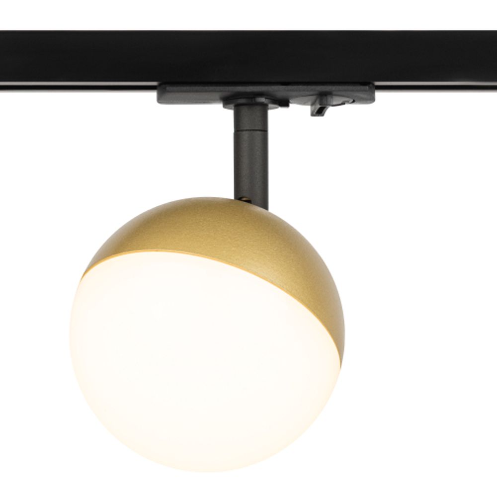 Трековый светильник однофазный ЭРА TR42-GX53 MG под лампу GX53 матовое золото | Однофазные светильники под лампу