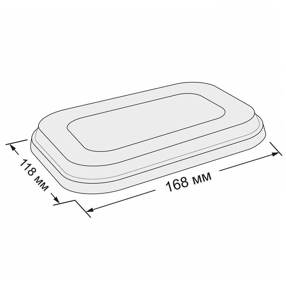 Крышка для бумажного контейнера New Soft 500/750/1000 мл PET 1/450