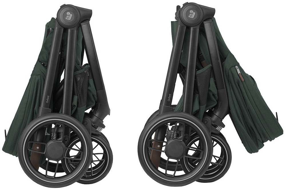 Коляска детская Maxi-Cosi Oxford Plus 3 в 1 с автокреслом CabrioFix Essential black 1978403110 Twillic Green/Зеленый