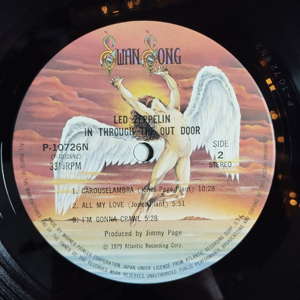 Винтажная виниловая пластинка LP Led Zeppelin In Through The Out Door (Japan 1979) SS 16002