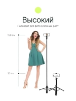 Штатив монопод для селфи Raylab MT-TH, 33-158 см, с пультом