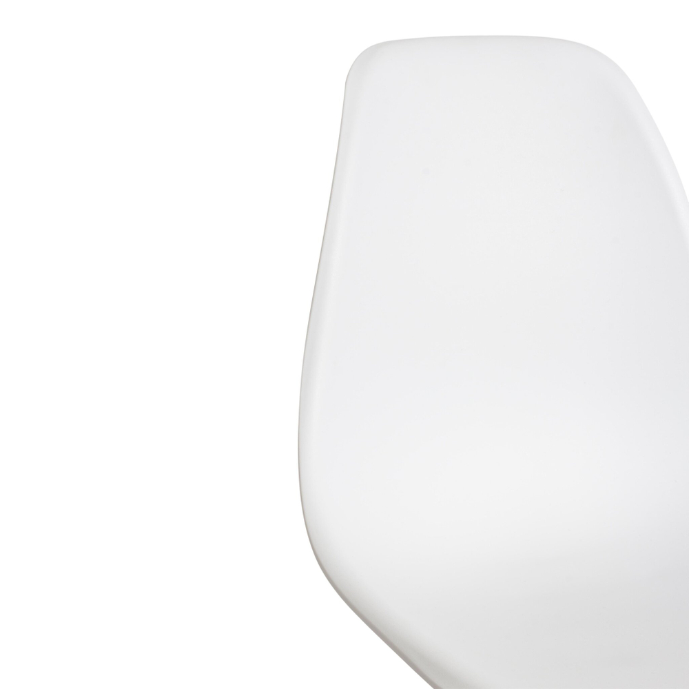 Стул CINDY (EAMES) (mod. 001) дерево бук/металл/сиденье пластик, 51x46x82см, white (белый)