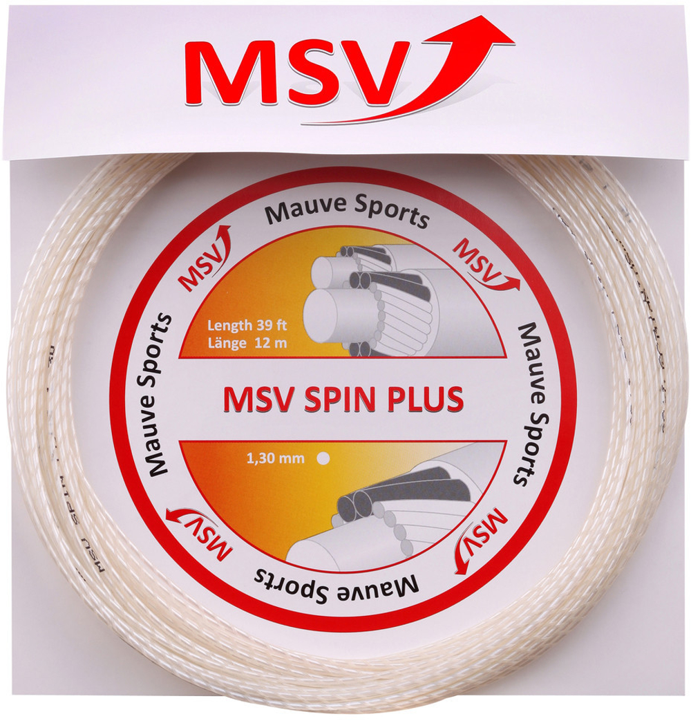 Теннисные струны MSV Spin Plus (12 m) - белый