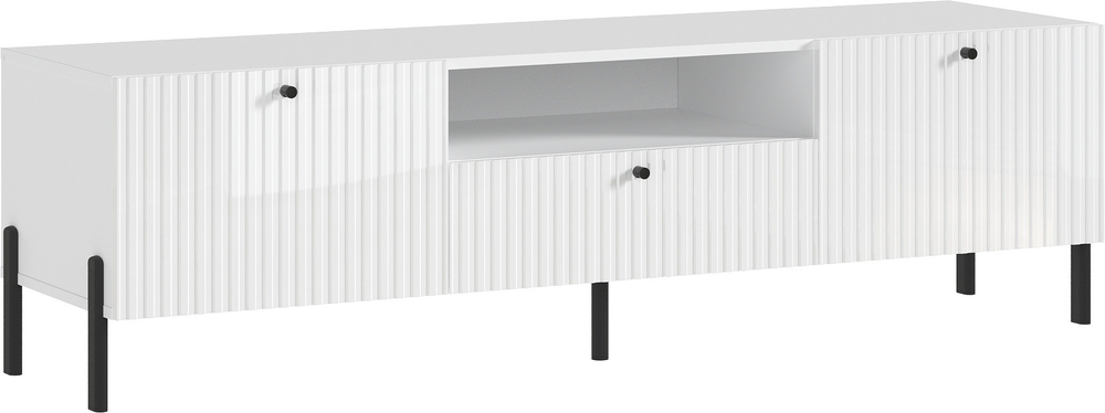 Тумба ТВ Оливия (малая) (металл), Белый, Белый Глянец