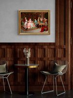 Картина на стену для интерьера на холсте "Золотой век" в классической раме 41*51 см