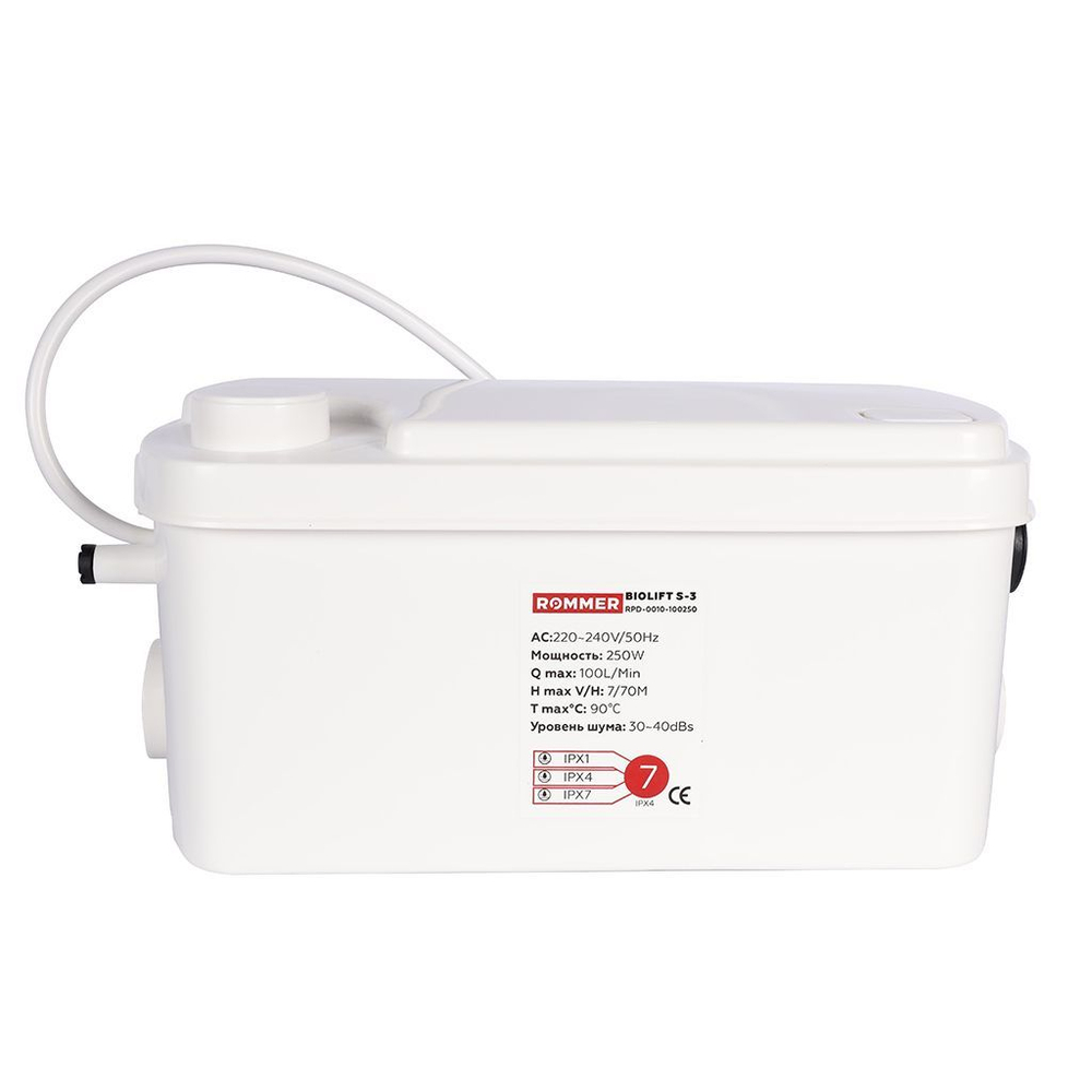 Насос канализационный ROMMER BIOLIFT S-3 (250Вт)