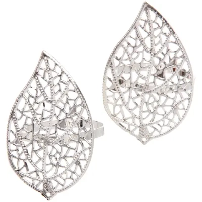 Набор колец для салфеток 2шт «Грация`», цвет серебро