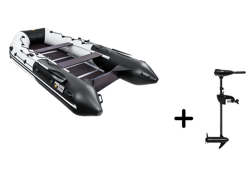 Ривьера 3800 слань+киль + BST 55 L (комплект лодка + электромотор)