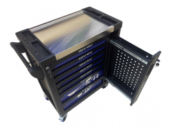 Инструментальная тележка GW-8ST BLUE Great Wolf (8 ящиков, центральный замок, колеса с блокировкой, усиленная)