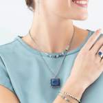 Колье Coeur de Lion Blue-Silver 5076/10-0717