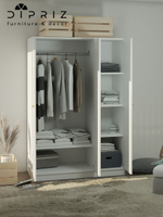 Шкаф распашной Марм 117х55х175 для одежды, белый