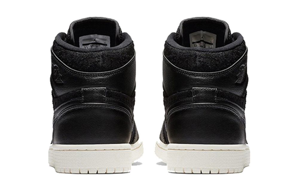 Кроссовки Jordan Air Jordan 1 Retro High Black Sail (Женская размерная сетка)
