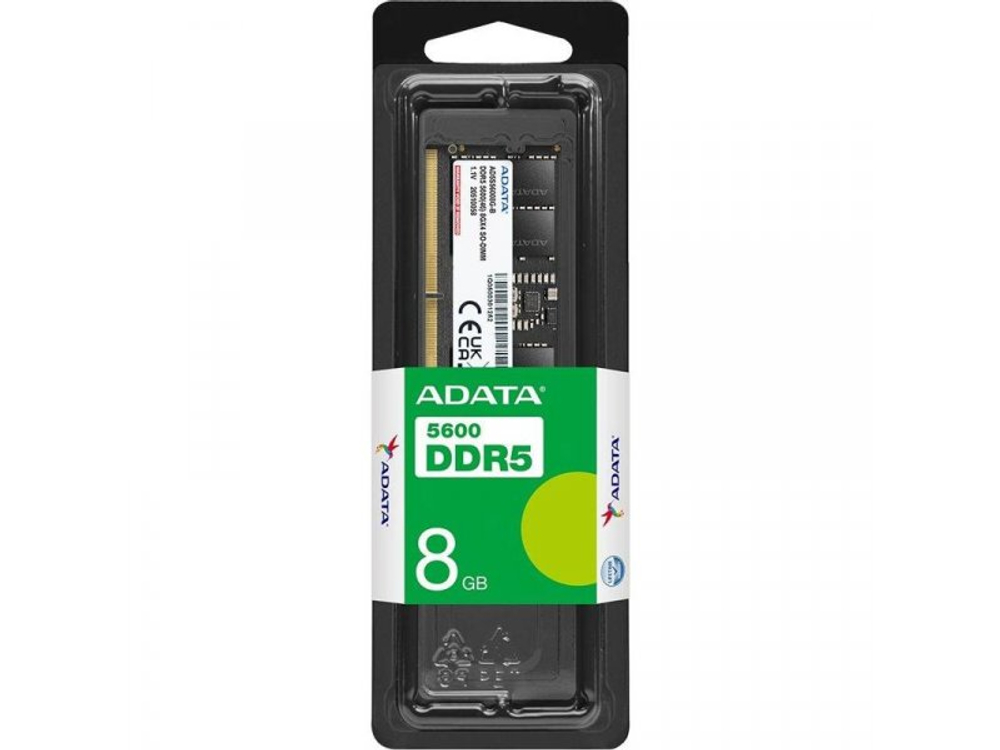 Оперативная память ADATA AD5S56008G-S, DDR5 1х 8ГБ 5600 МГц, SODIMM, RTL