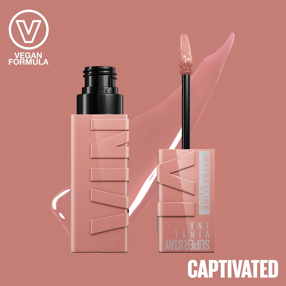 MAYBELLINE NEW YORK SuperStay Vinyl Ink - Стойкая жидкая помада, 4,2 ml