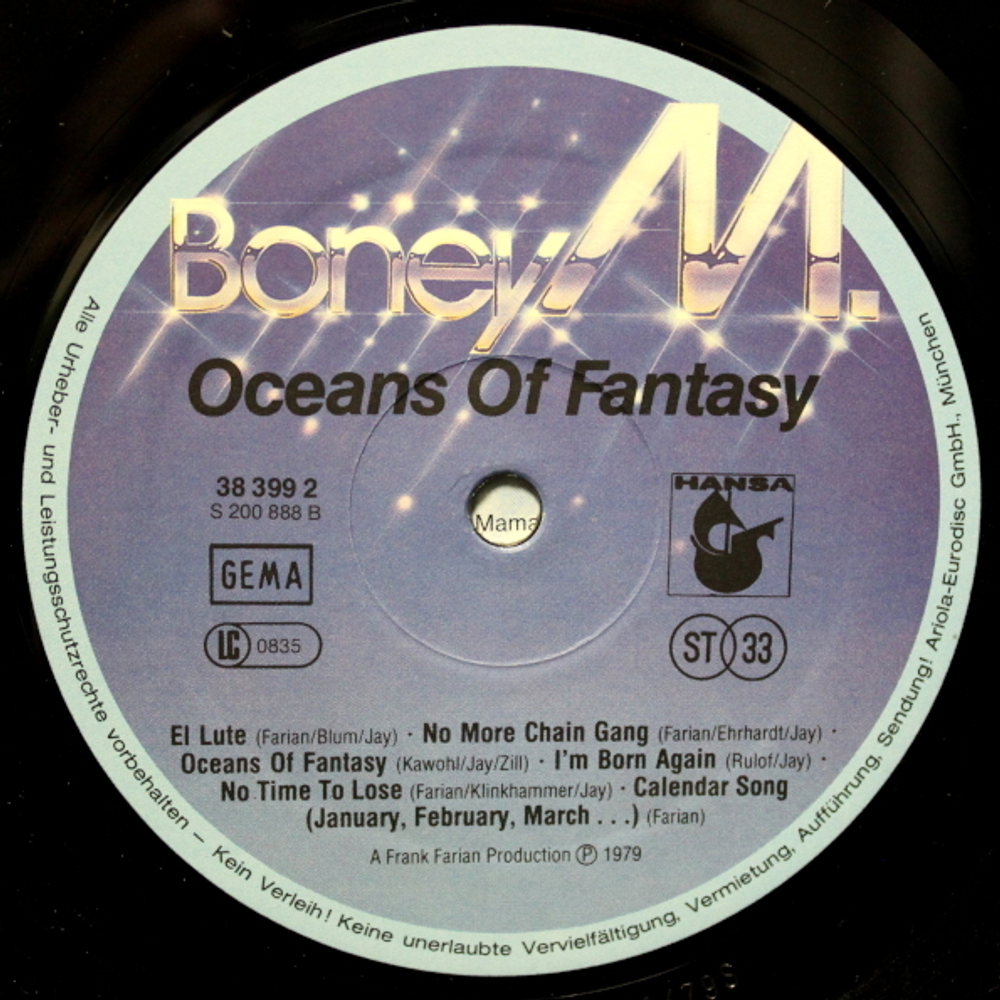 Boney M. / Oceans Of Fantasy (LP)