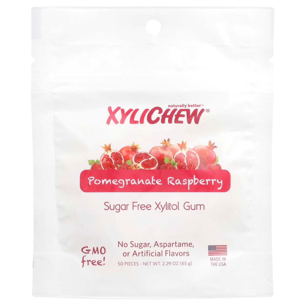 XyliDENT, Xylichew®, гранат и малина, 50 шт., 65 г (2,29 унции)