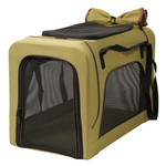 Коляска прогулочная Mr.Kranch для собак и кошек двойная (макс. нагрузка 10+10 кг) оливковая