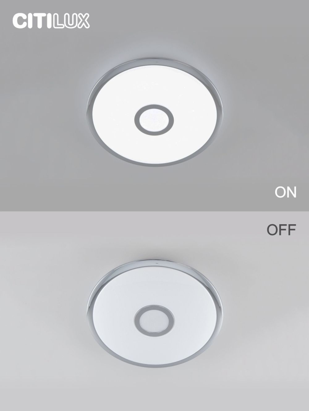 Citilux Старлайт Смарт CL703A30G Умная люстра Хром