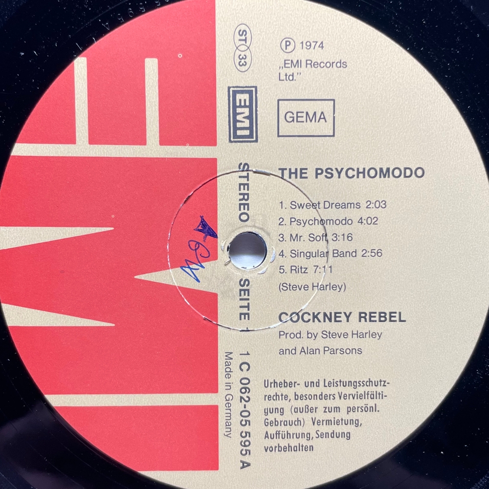 Cockney Rebel - The Psychomodo (Германия 1972г.)