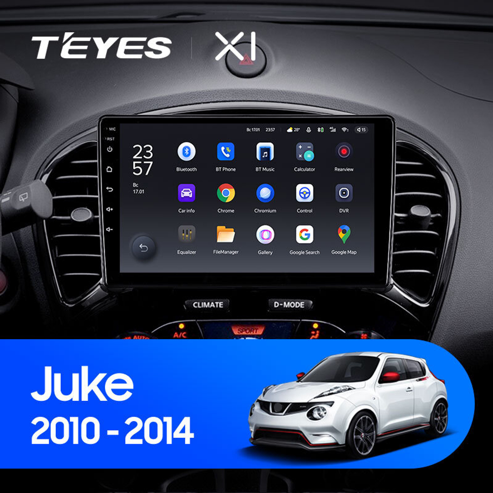 Teyes X1 9" для Nissan Juke 2010-2014