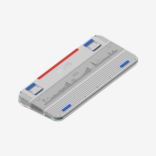 Беспроводная механическая клавиатура Nuphy Kick75, гибридный профиль, прошивка IO, Blush nano switch (KICK75LP-TG-BLN)