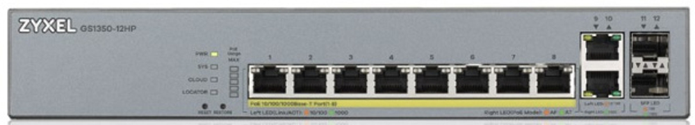 Коммутатор PoE ZYXEL GS1350-12HP