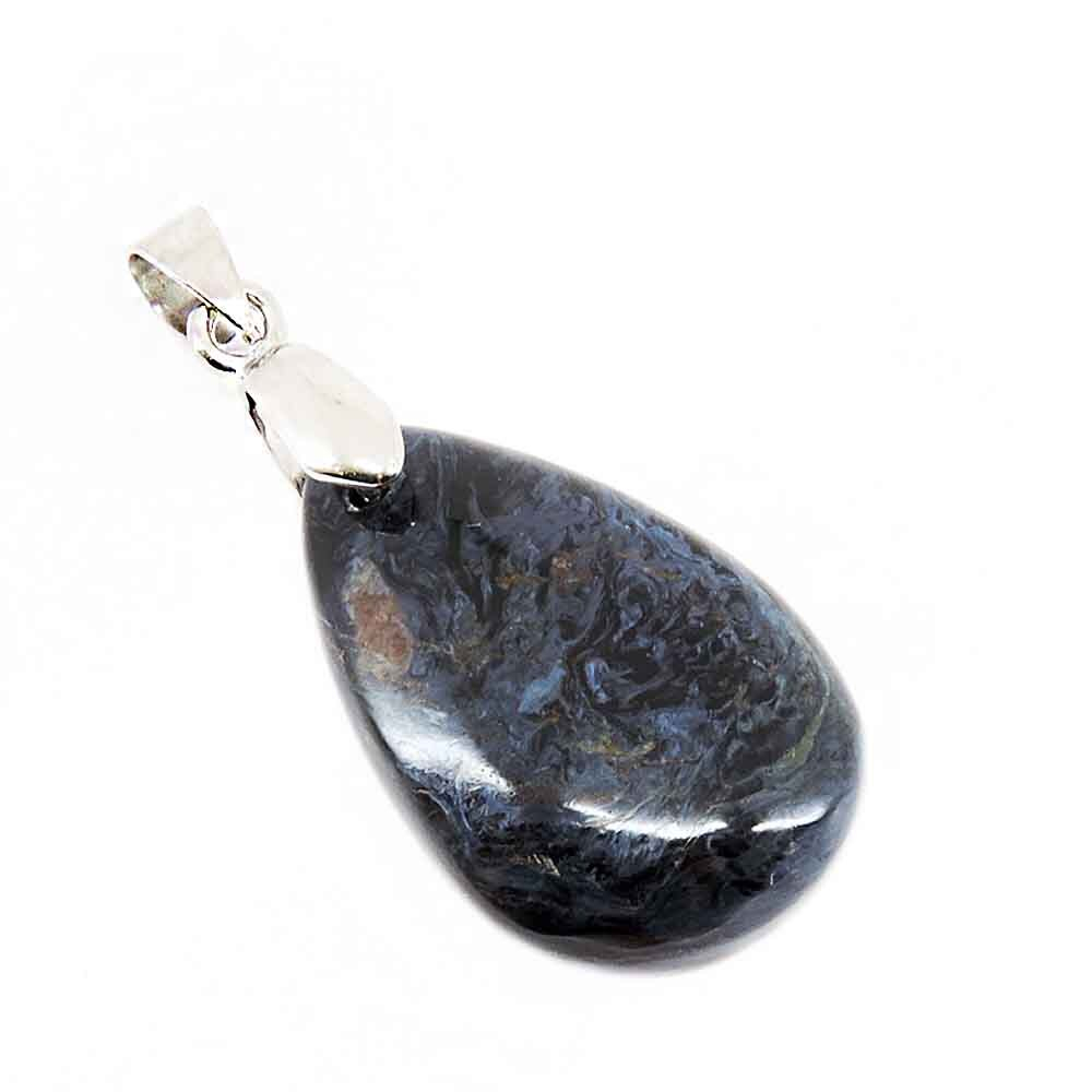 Кулон "Капля" питерсит сине-сизый асс.