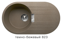 Кухонная мойка Tolero Loft TL-780 780x435мм Темно-бежевый №823