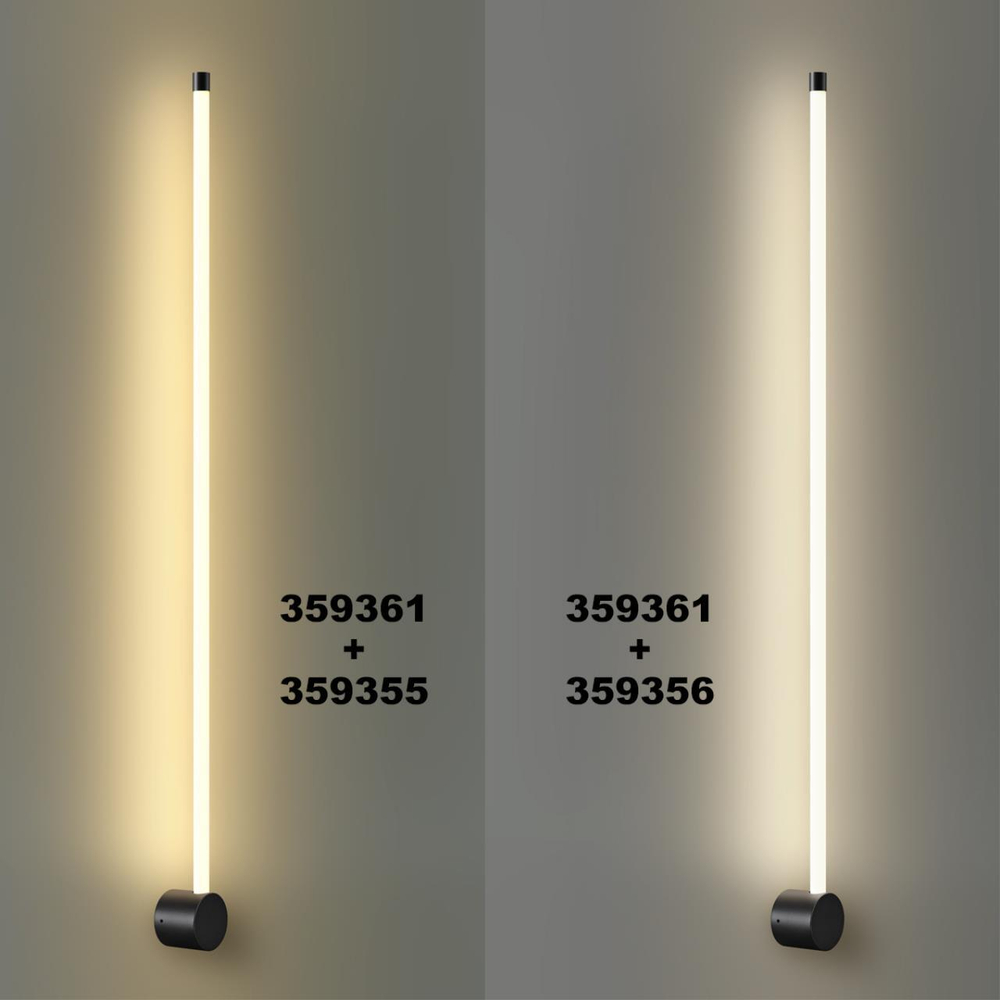 359356 KONST NT24 050 черный Светильник линейный светодиодный IP20 LED 15W 170-265V 4000K 1280Лм VITZ