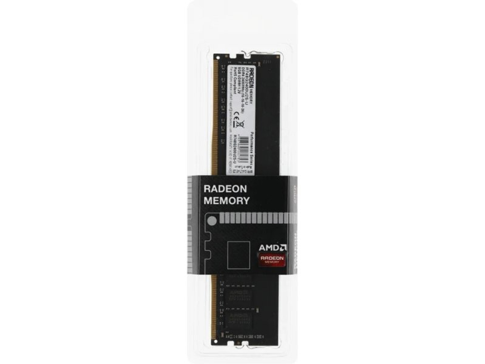 Оперативная память AMD Radeon R7 Performance R748G2400U2S-U, DDR4 1х 8ГБ 2400 МГц, DIMM, RTL