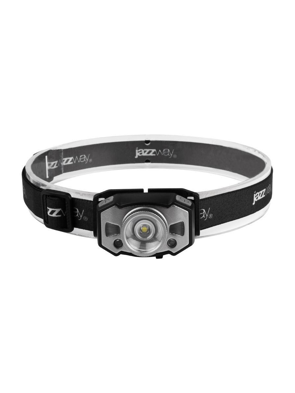 Фонарь аккумуляторный налобный AccuH1-L5WZ-bk zoom LED 5Вт + 2хRED SMD IP54 5 режимов: 100проц. 180лм 3.5ч/50проц. 110лм 5.5ч/30проц. 65лм 15ч/красн. 28ч/мигающ. красн. 12ч аккум. 0.8А.ч управл. жестами черн./сер. JazzWay 5036642