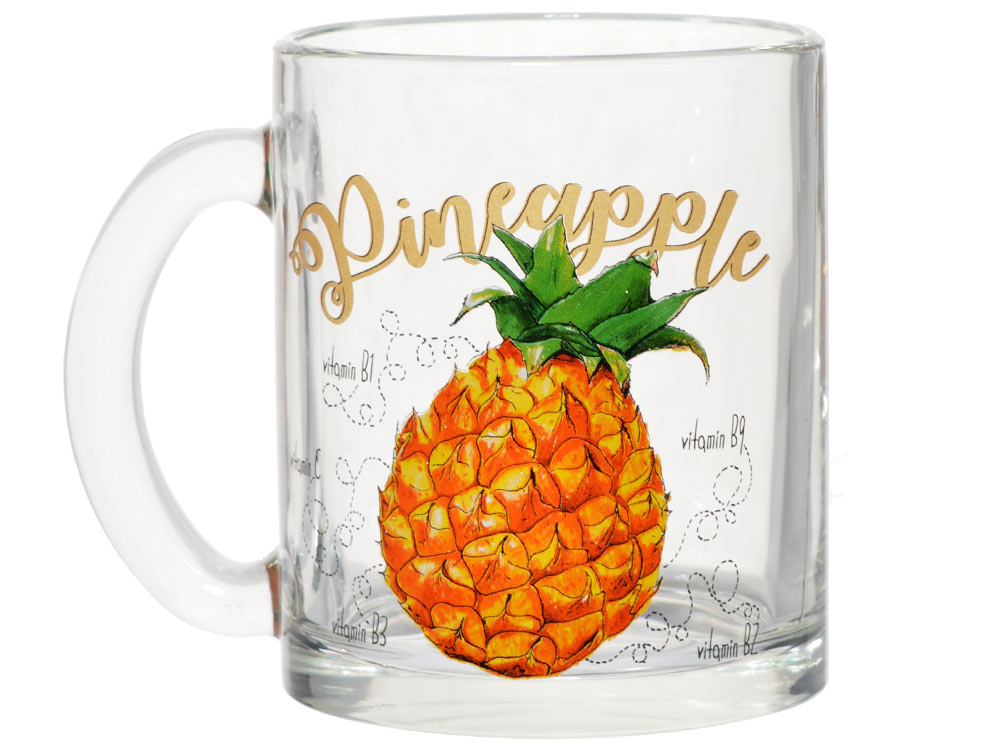 Кружка "Чайная" Полезный ананас 320мл