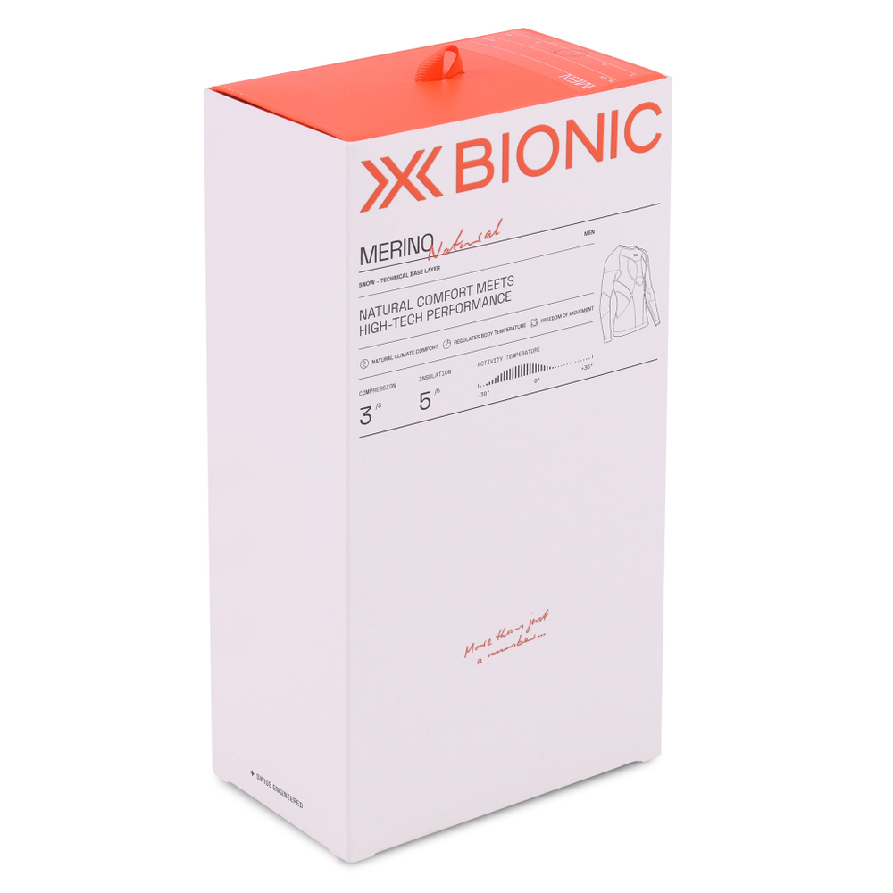 Термобелье мужское лонгслив X-Bionic Merino Shirt Round Neck LG SL