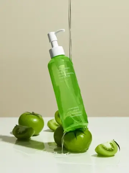 Sungboon Editor Ампульное гидрофильное масло с экстрактом зелёного томата Green Tomato Double Cleansing Ampoule Oil 200 мл