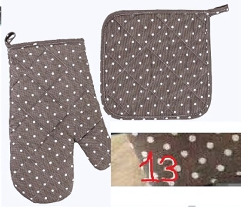 Прихватка в наборе варежкой «HomeStyle», цвет шоколадный