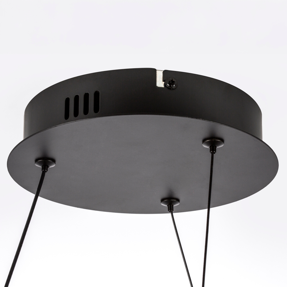 637067 Люстра CORINTO 30W LED 2530LM ЧЕРНЫЙ 3000K IP20