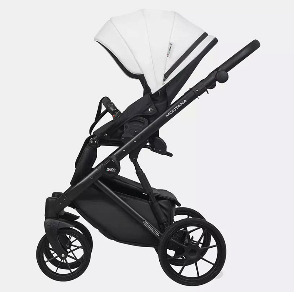 Детская коляска Riko Basic Montana Ecco 3 в 1 32 White-Light Silver