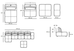Комплект мягкой мебели Minimal Line