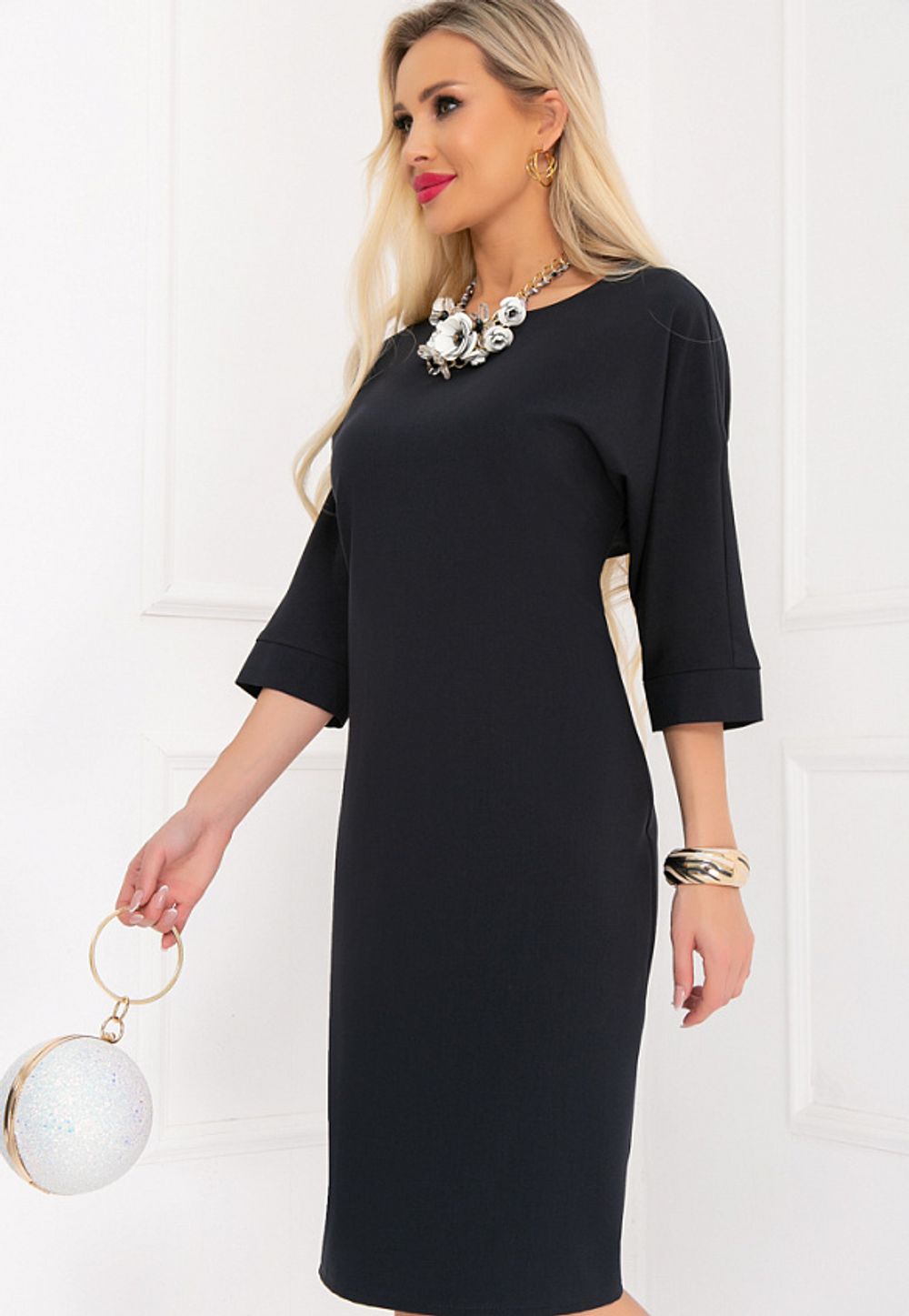 ПЛАТЬЕ ВЕРНОЛЕ (ДАРК БЛУ) Bellovera (Акция)