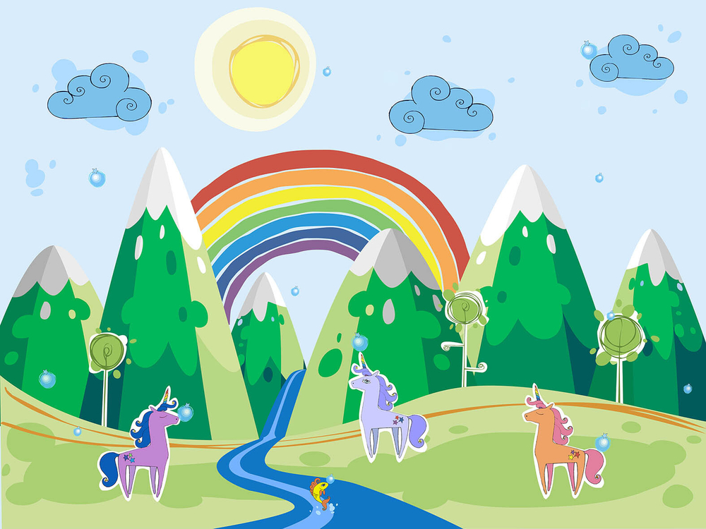 Дизайнерские обои Wall Street Unicorn Valley