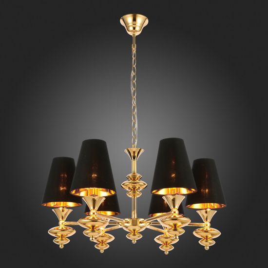 SL1137.203.06 Светильник подвесной Французское золото/Черный E14 6*40W RIONFO