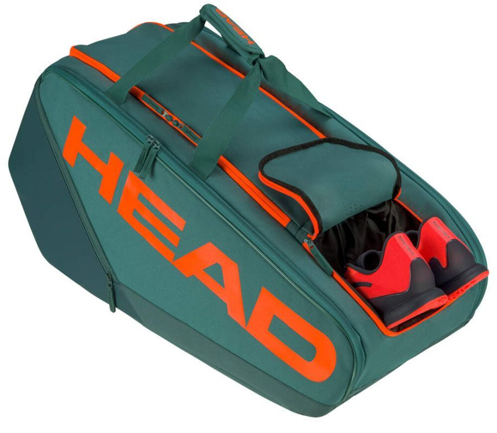 Сумка теннисная Head Pro Racquet Bag XL - dark cyan/fluo orange