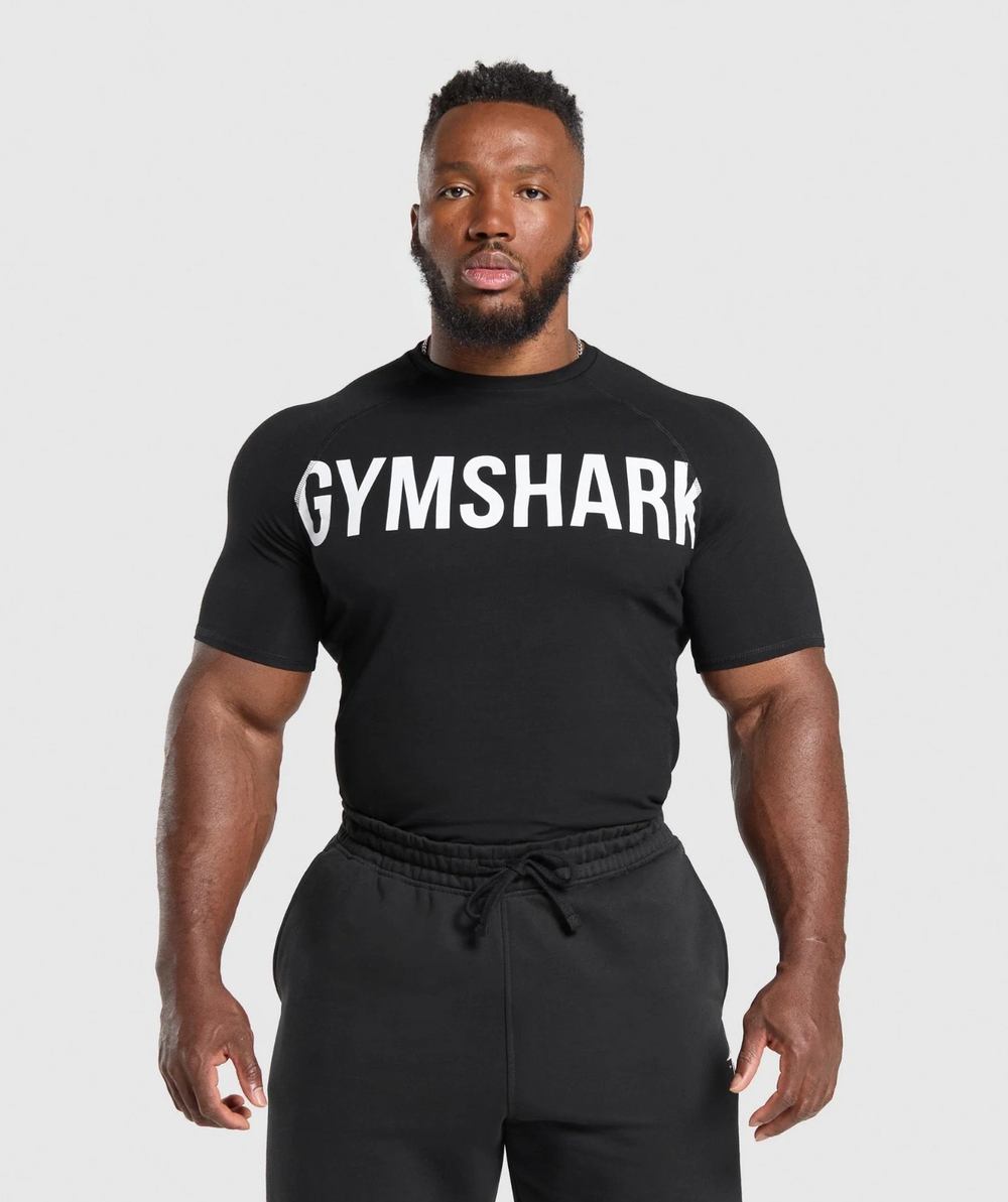 Футболка GYMSHARK Prime T-Shirt Black