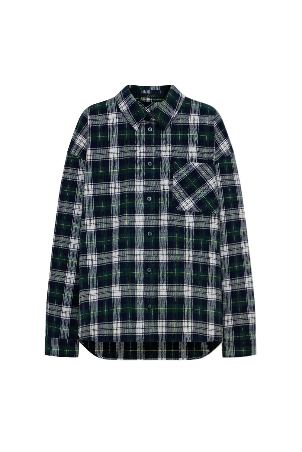 Рубашка в клетку, Сине-зелёная