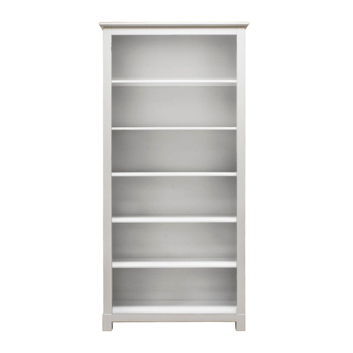 Стеллаж для книг, 100x210x32, Рауна 20, белый воск